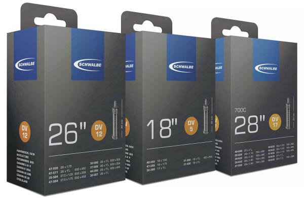 Schwalbe Fahrradschlauch DV Ventil Nr. 12  26" 40 mm 30/47-559/597