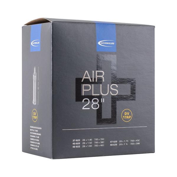 Schwalbe Fahrradschlauch DV Ventil Air Plus DV17AP  40 mm 37/47-622/635 28"