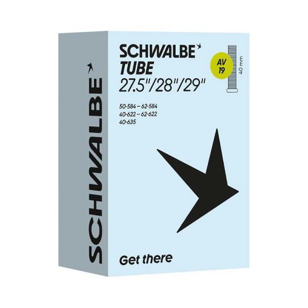 Schwalbe Fahrradschlauch AV Ventil Nr. 19  27,5"/28"/29" 40 mm 40/62-584/635