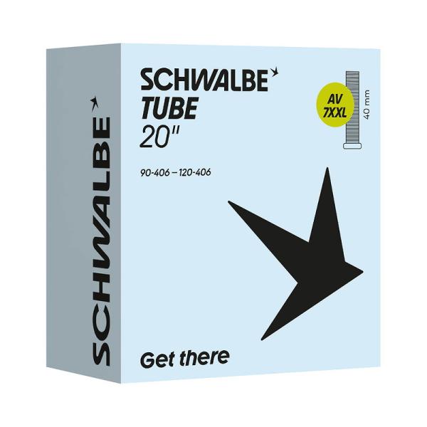 Schwalbe Fahrradschlauch AV Ventil Nr. 7 XXL 40 mm 90/120-406