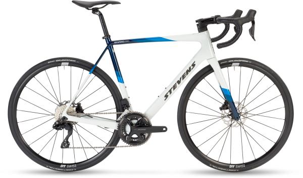 Stevens Izoard 105 Di2 - Carrara White Blue - 52 cm