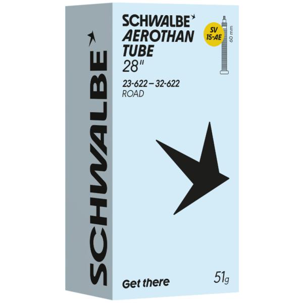 Schwalbe SCHLAUCH AEROTHAN SV15 Alu 23/32-622 60mm